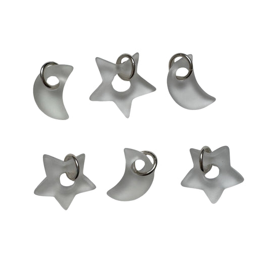 D E A D S T O C K // plump stones / sterling silver and rock crystal donut bead / pendants