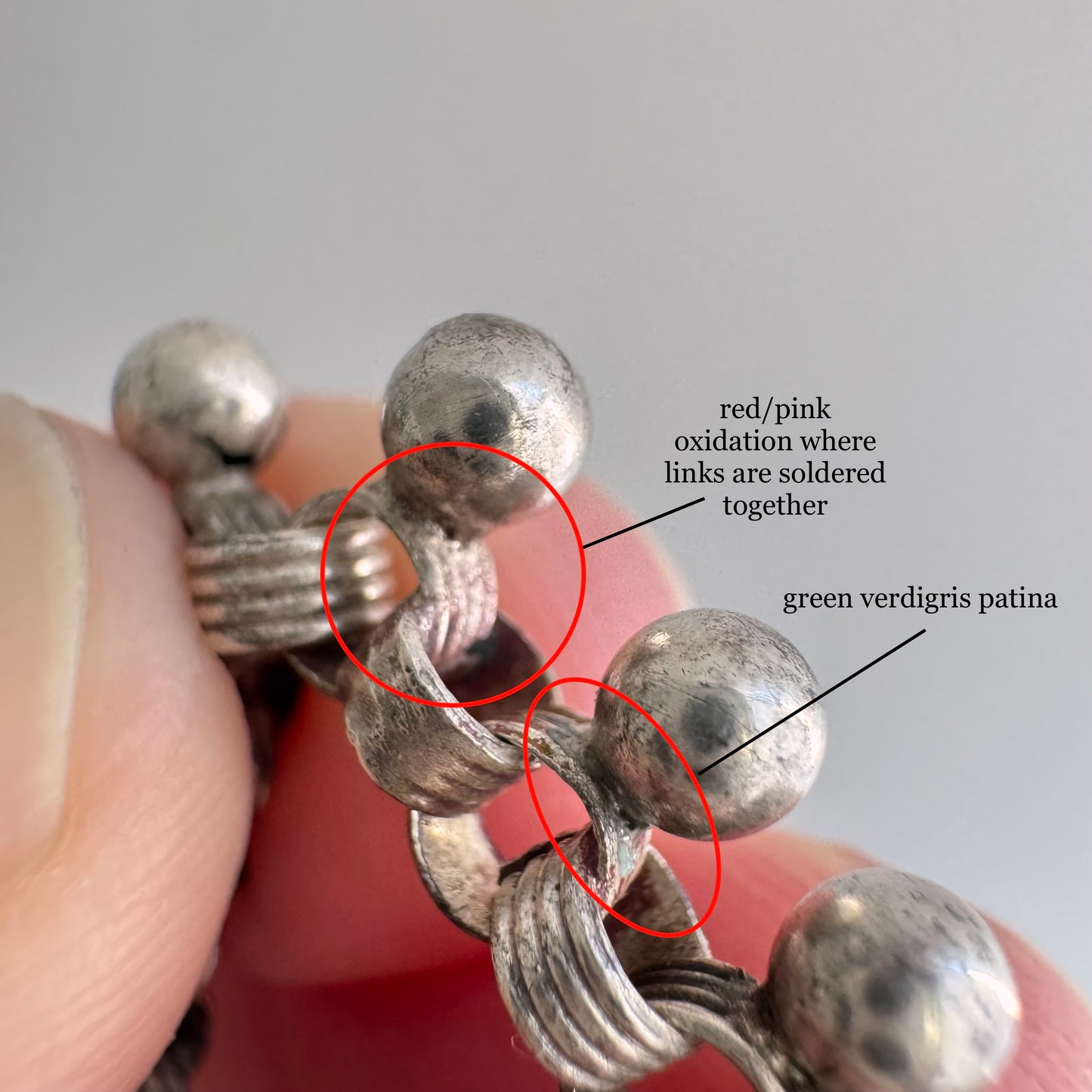 A N T I Q U E // all linked up / 800 silver victorian era book chain necklace with large removable clasp / 18.25", 25.4g