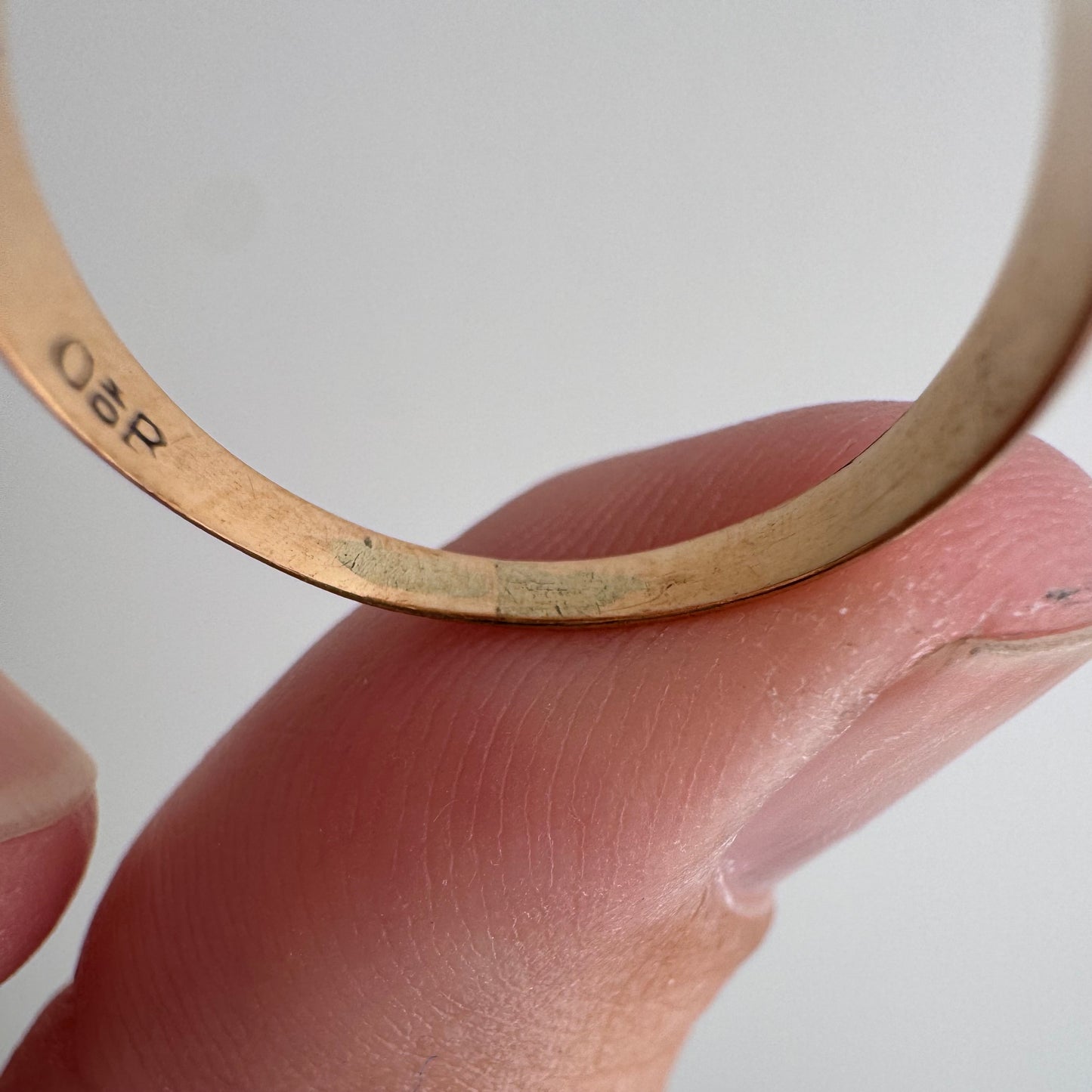 reimagined A N T I Q U E // letting go / 10k rosy gold signet with newly engraved dandelion / size 5.5