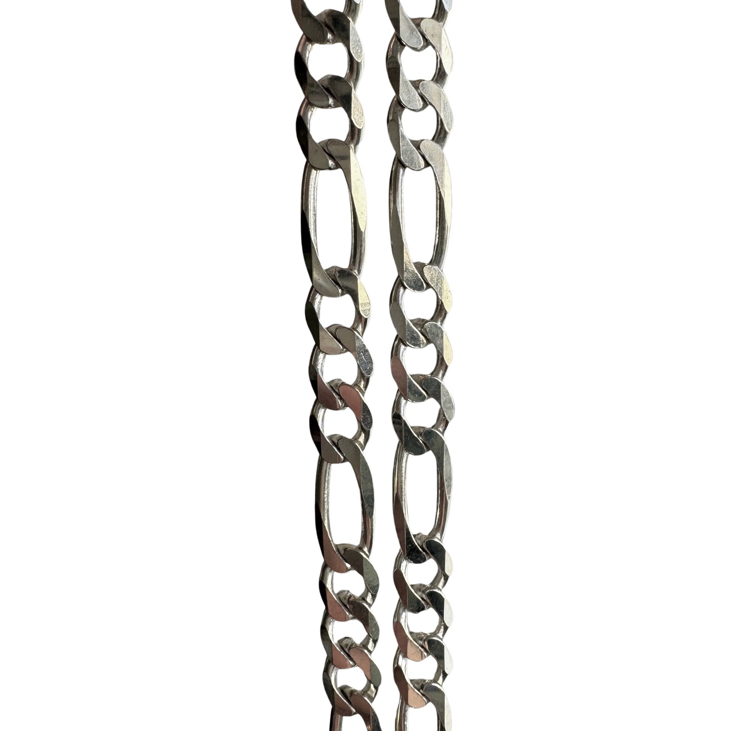 P R E - L O V E D // three to one figaro / Italy sterling silver figaro chain / 20", 31g