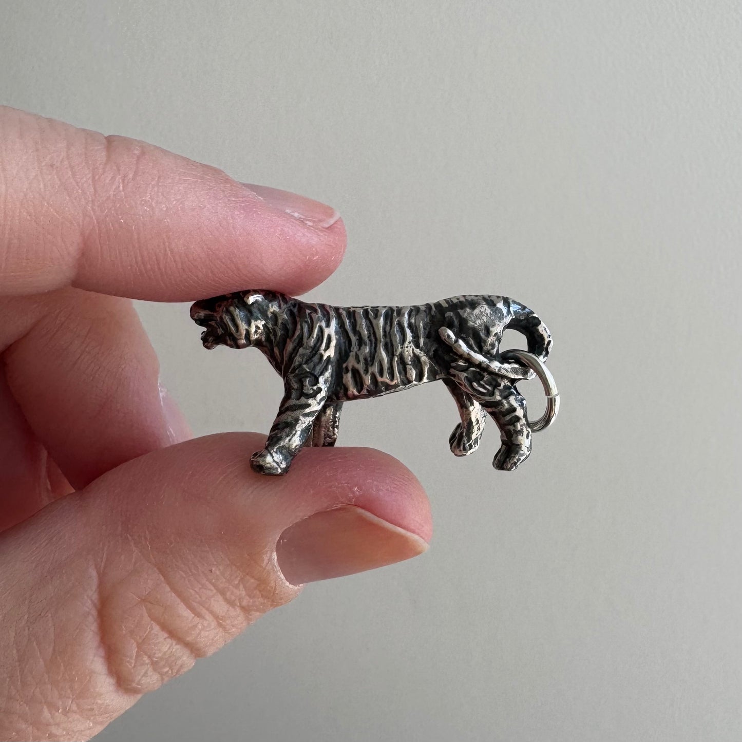 N E W // tiger roar / sterling silver dynamic tiger / a pendant