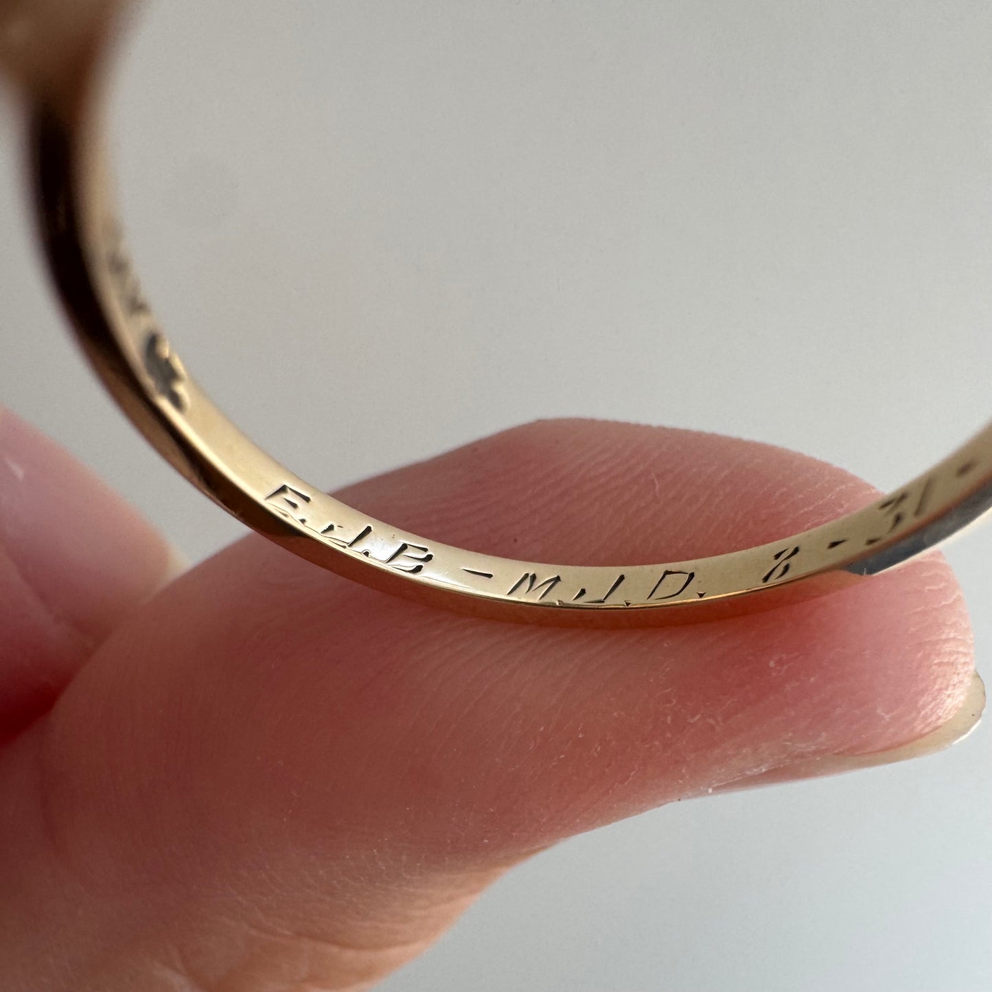 reimagined V I N T A G E // snake knot / 14k and diamond art nouveau serpent stick pin conversion ring / size 6.75