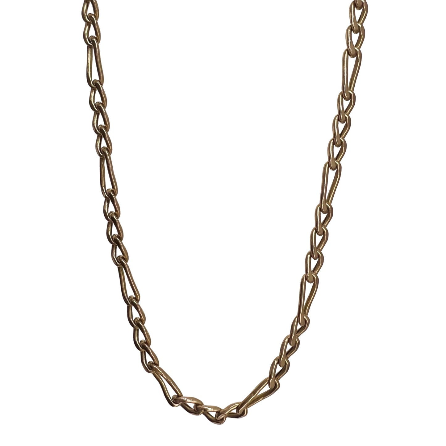 V I N T A G E // puffy figaro / solid 10k hollow link figaro chain / 21.5", 6.3g