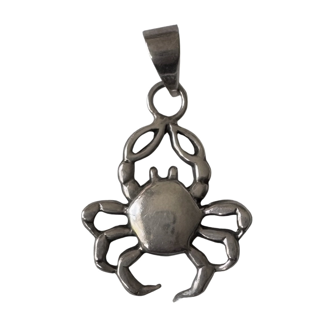 V I N T A G E // dancing crab / sterling siver Cancer crab zodiac / a pendant