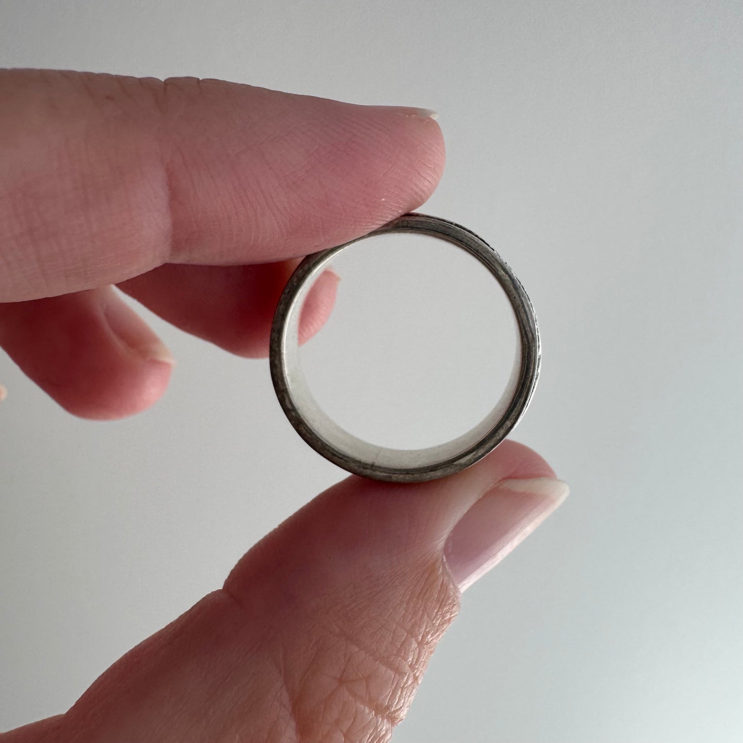 V I N T A G E // celestial fidget / sterling silver star and moon spinner ring / 6.5-7