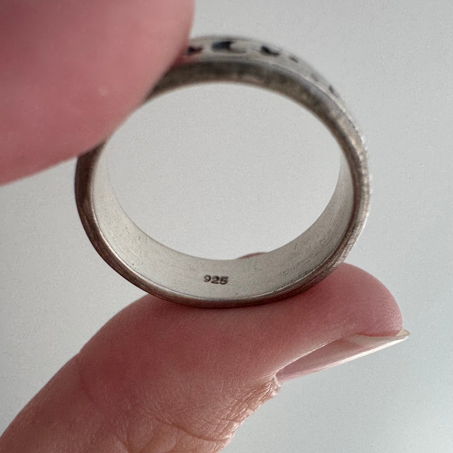 V I N T A G E // celestial fidget / sterling silver star and moon spinner ring / 6.5-7