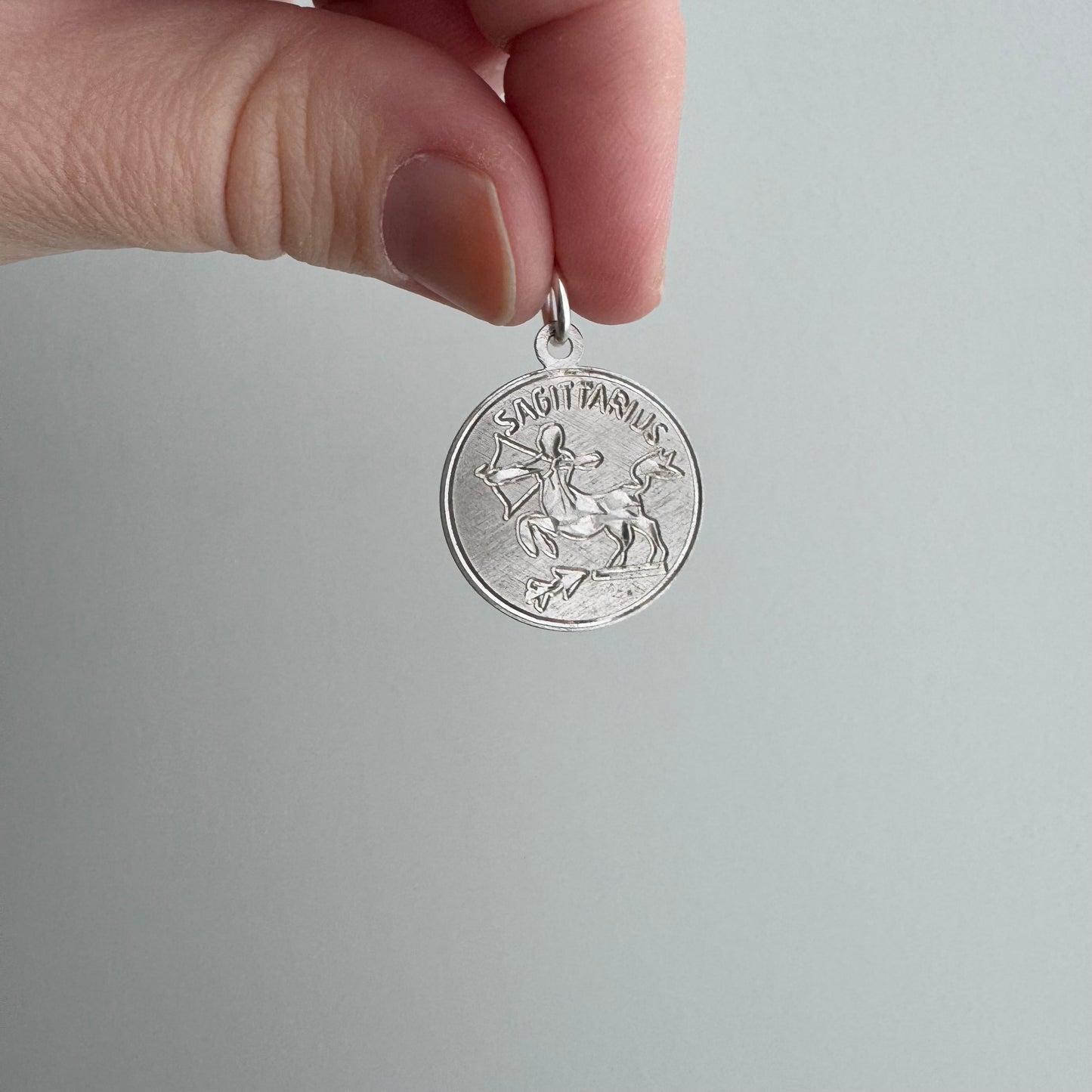 V I N T A G E // classic sagittarius / sterling silver Sagittarius zodiac / a pendant