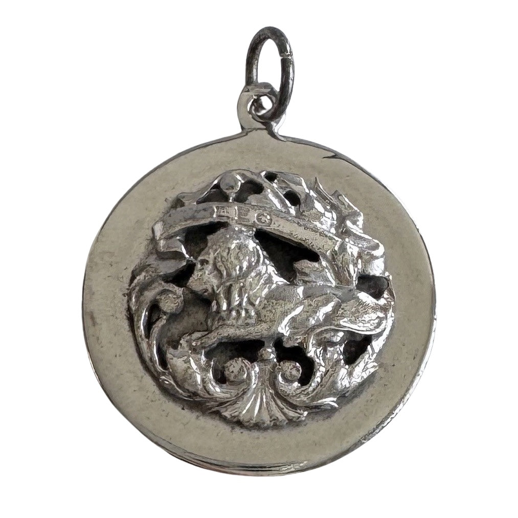 V I N T A G E // Felchcraft Leo / mid century sterling silver Leo zodiac / a pendant