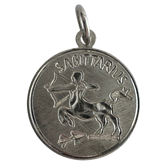 V I N T A G E // classic sagittarius / sterling silver Sagittarius zodiac / a pendant