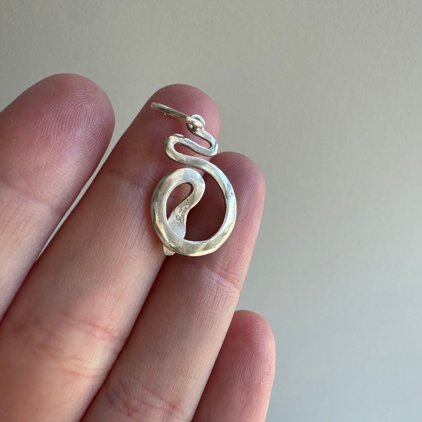 N E W // shedding the old / 14k yellow gold or sterling silver snake pendant