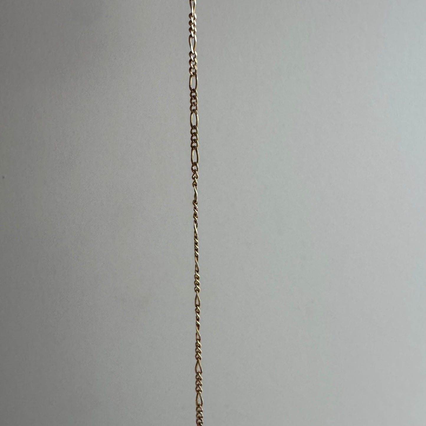 V I N T A G E // everyday figaro / 14k gold figaro chain necklace / 18.75", 3.75g