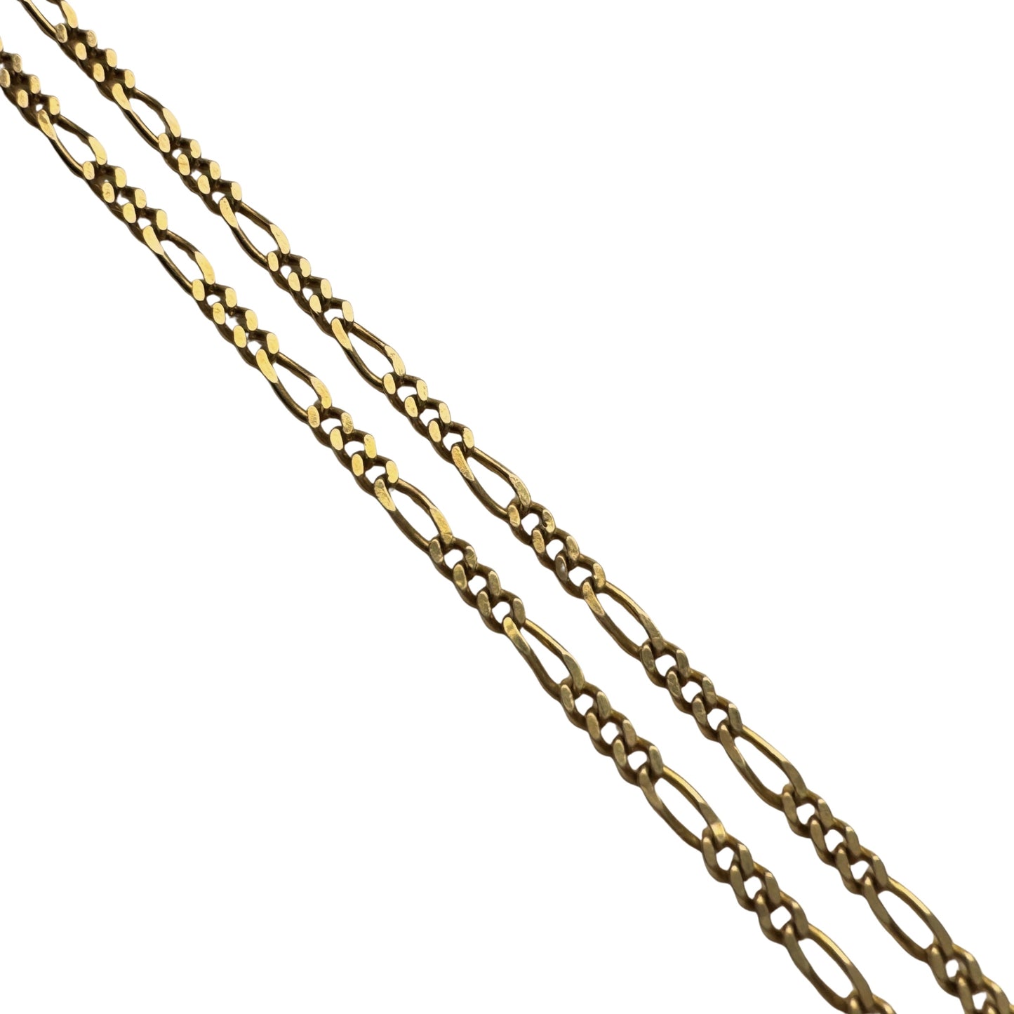 V I N T A G E // everyday figaro / 14k gold figaro chain necklace / 18.75", 3.75g