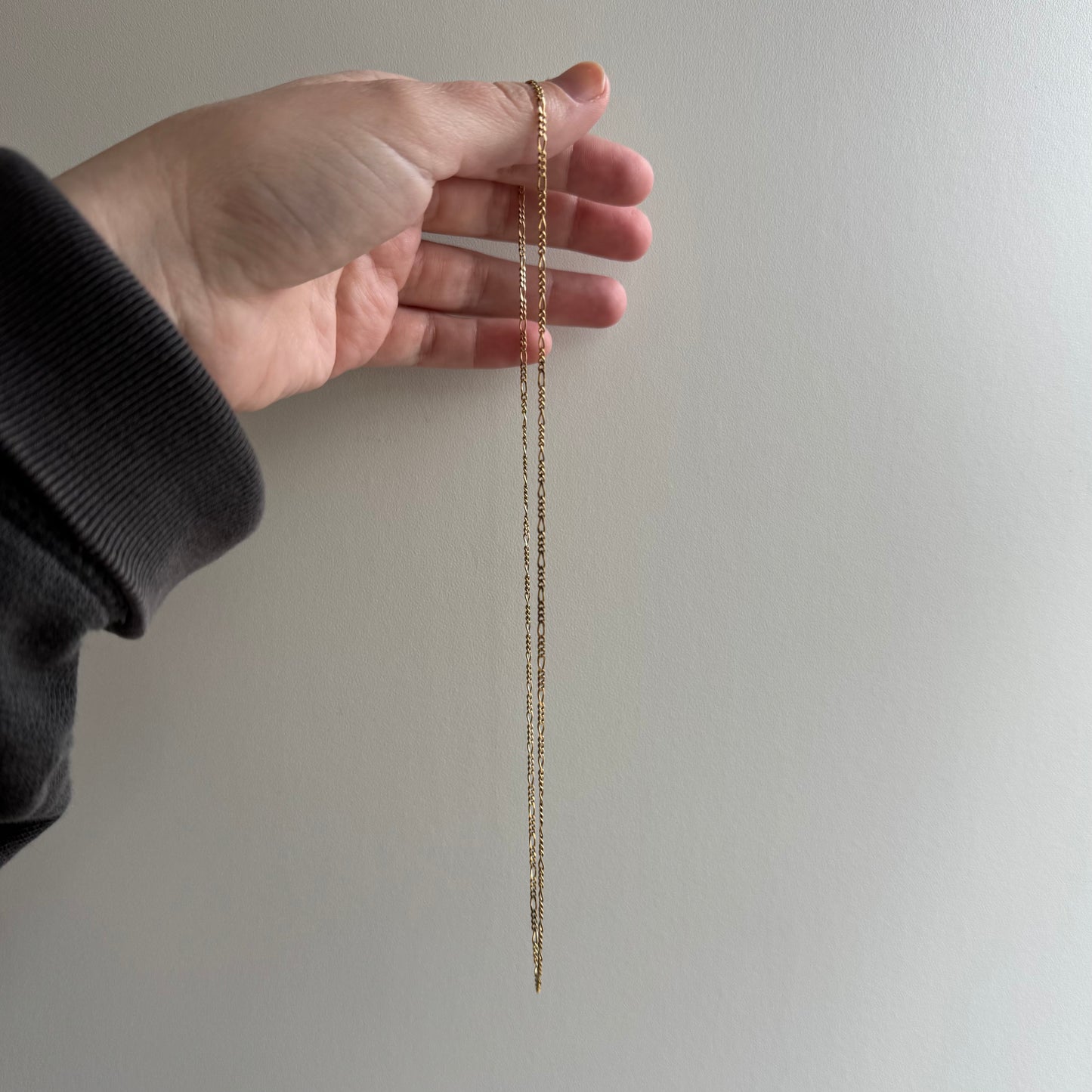 V I N T A G E // everyday figaro / 14k gold figaro chain necklace / 18.75", 3.75g