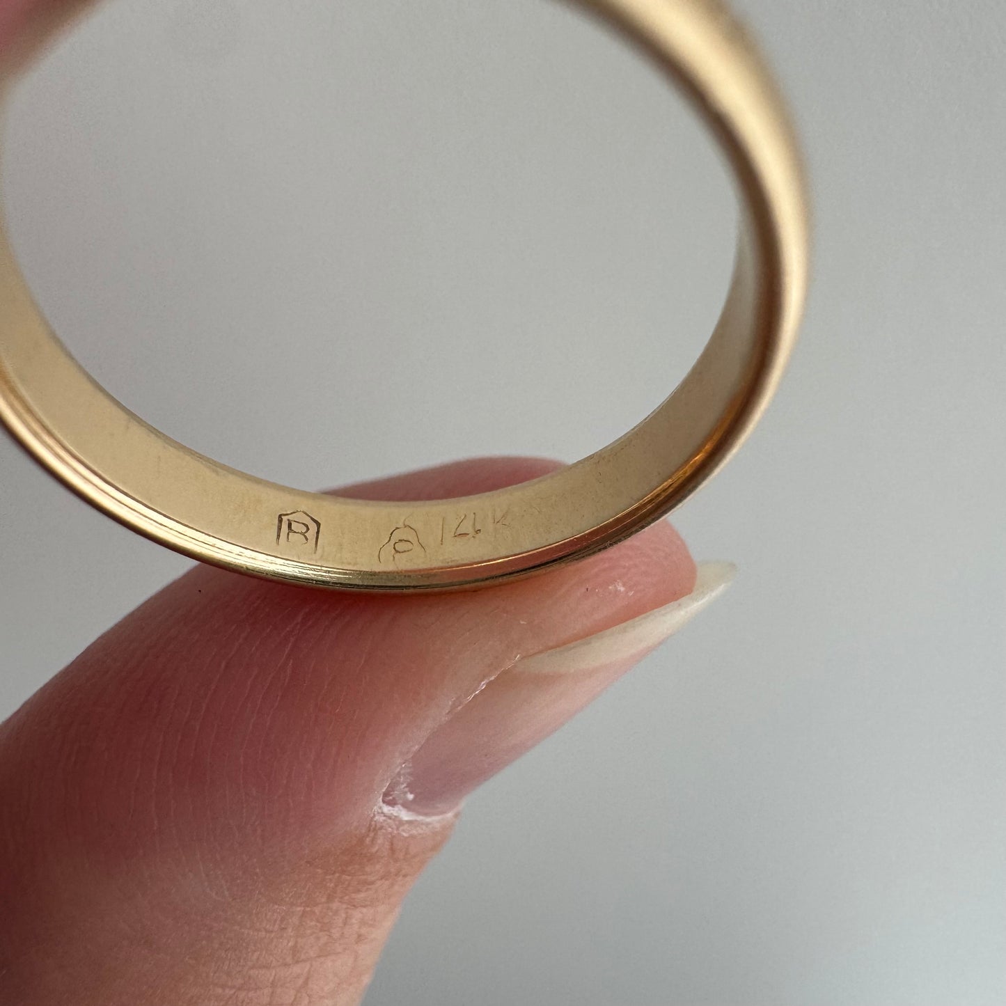 reimagined V I N T A G E // star story / 14k band with three new star-set diamonds / size 6.25