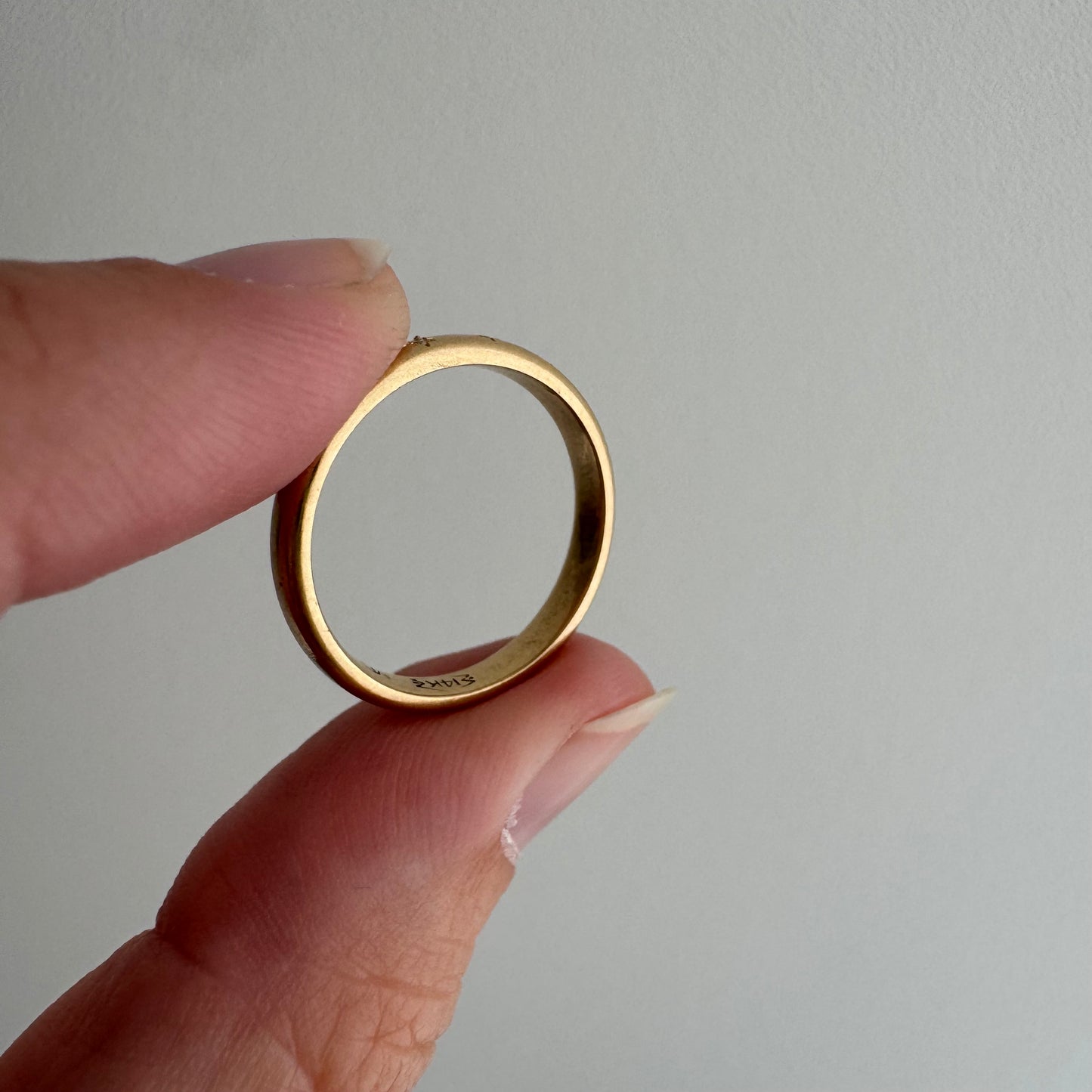 reimagined V I N T A G E // star story / 14k band with three new star-set diamonds / size 5.5