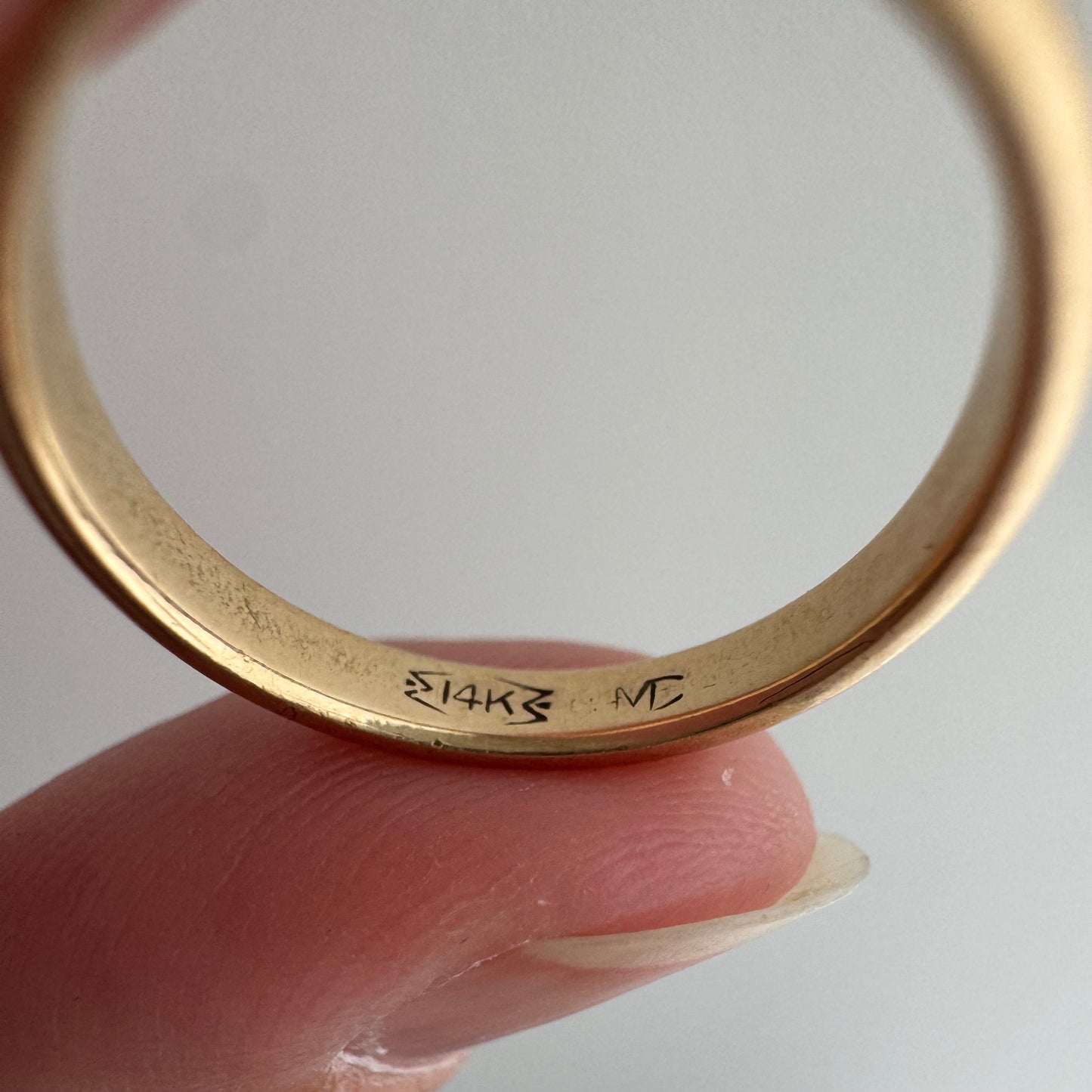 reimagined V I N T A G E // star story / 14k band with three new star-set diamonds / size 5.5