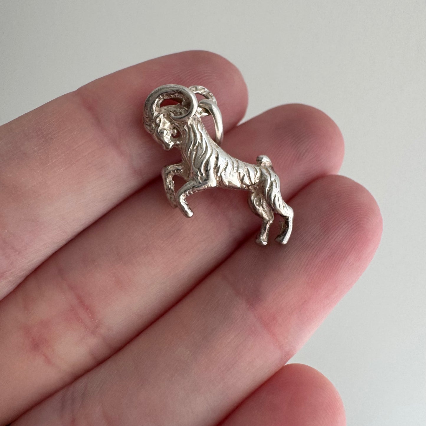 V I N T A G E // ram on the move / sterling silver figural ram / a pendant