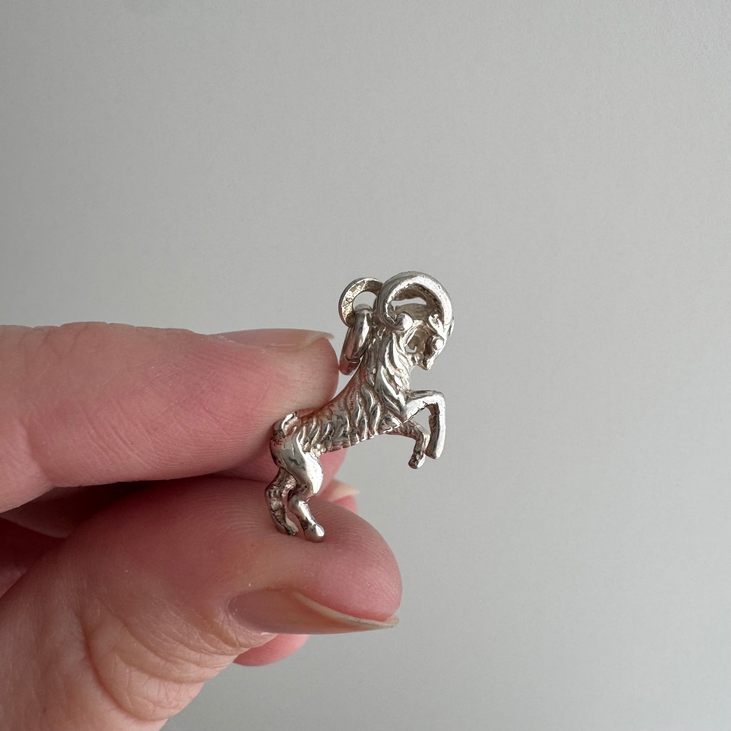 V I N T A G E // ram on the move / sterling silver figural ram / a pendant