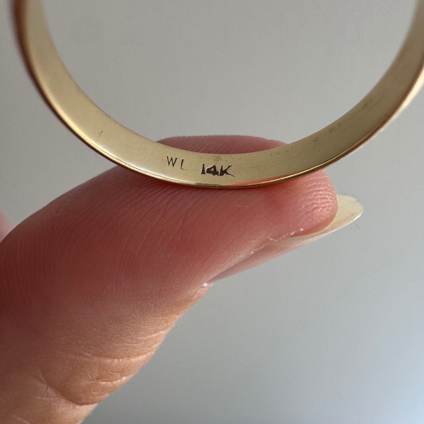 reimagined V I N T A G E // star story / 14k faded patterned band with seven new star-set diamonds / size 8.5