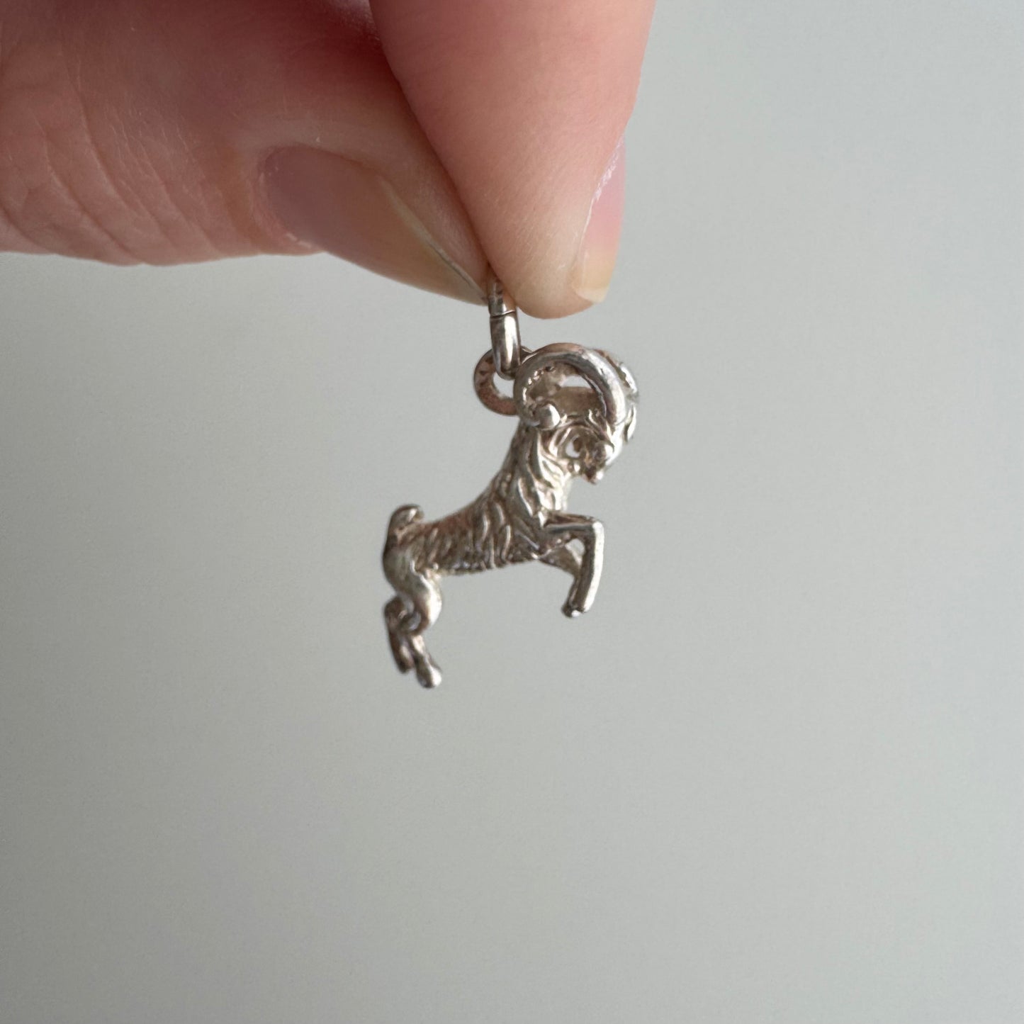 V I N T A G E // ram on the move / sterling silver figural ram / a pendant