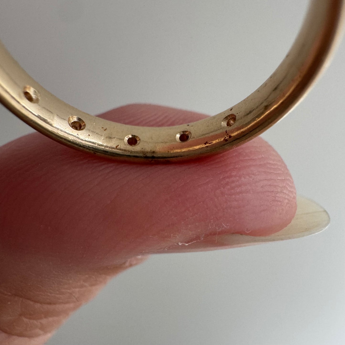 reimagined V I N T A G E // star story / 14k comfort fit band with five new star-set diamonds / size 5.25