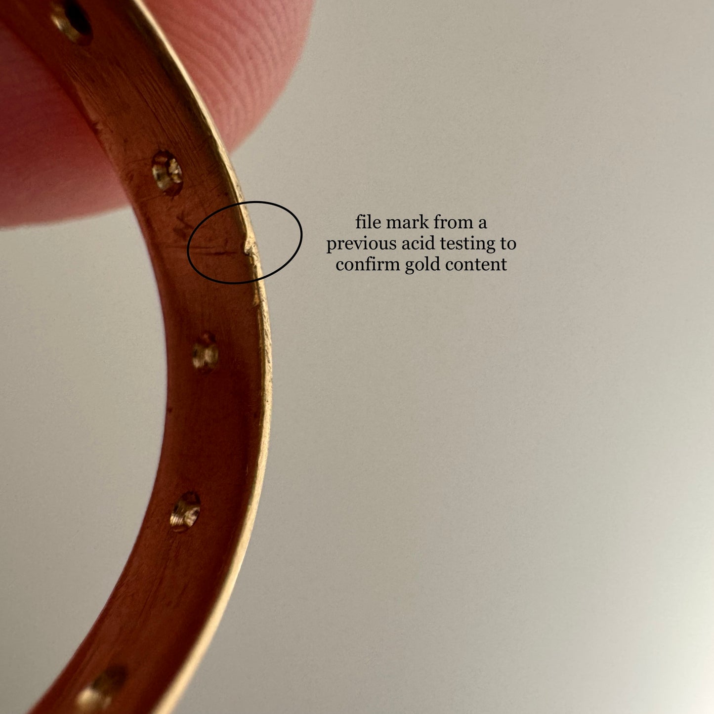 reimagined V I N T A G E // star story / 10k 4mm subtle D-shaped band with seven new star-set diamonds / size 9.5-9.75