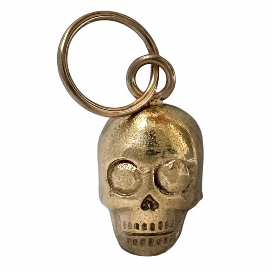 N E W // memento mori grin / 14k yellow gold skull / a pendant