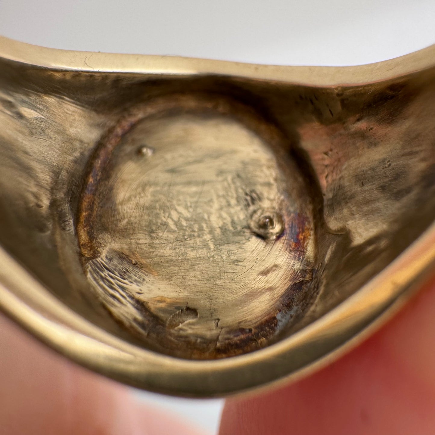 reimagined V I N T A G E // the best witch / 10k yellow gold and diamond witch oval signet ring / size 6-ish