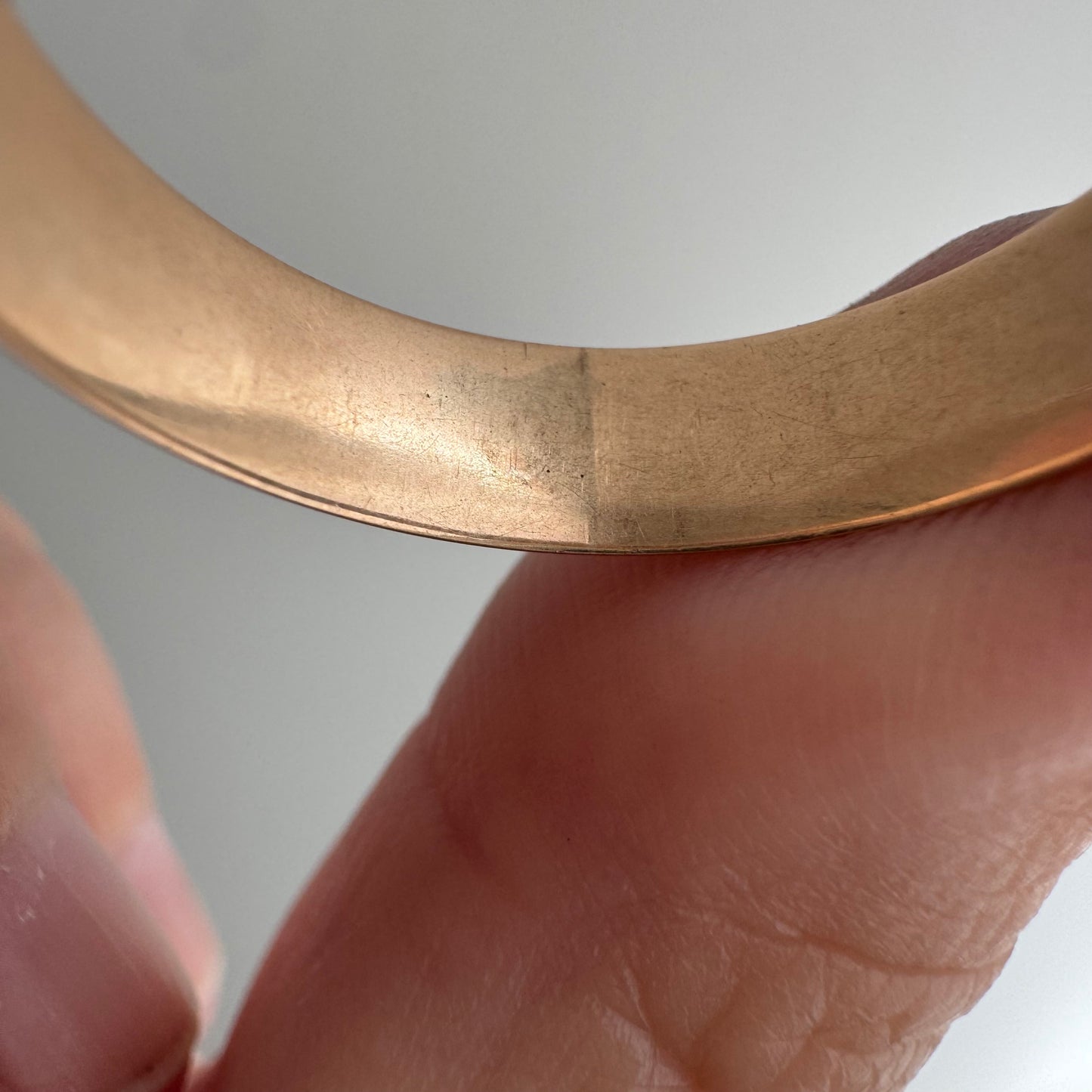 reimagined A N T I Q U E // the best witch / 14k rose gold and diamond starburst almost eternity band with a witch flying on a broom / size 11ish