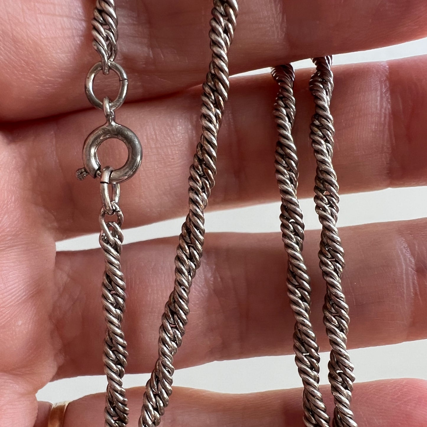 V I N T A G E // sterling silver shorter 15.5" - 20" pendant chains by price / $88 each