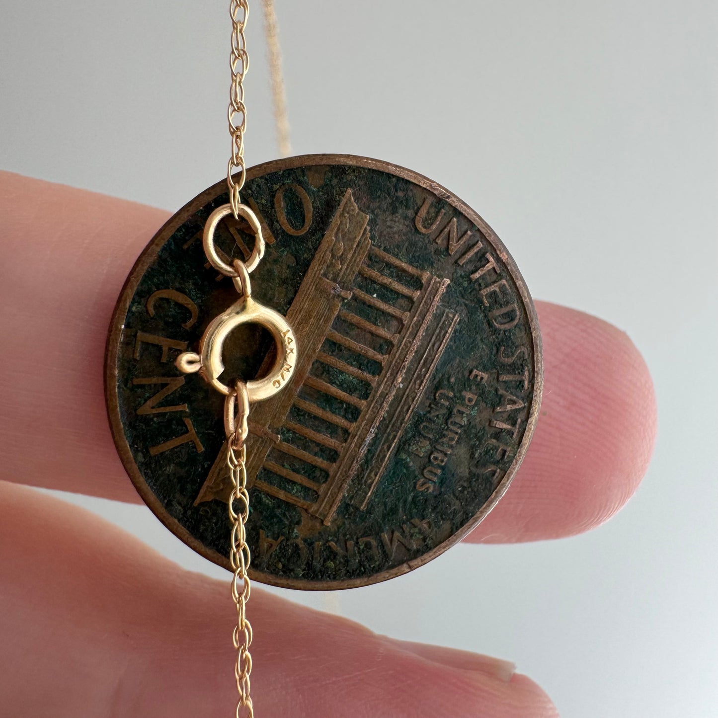 V I N T A G E // barely there / 14k super dainty loose rope chain / 18", 0.5g