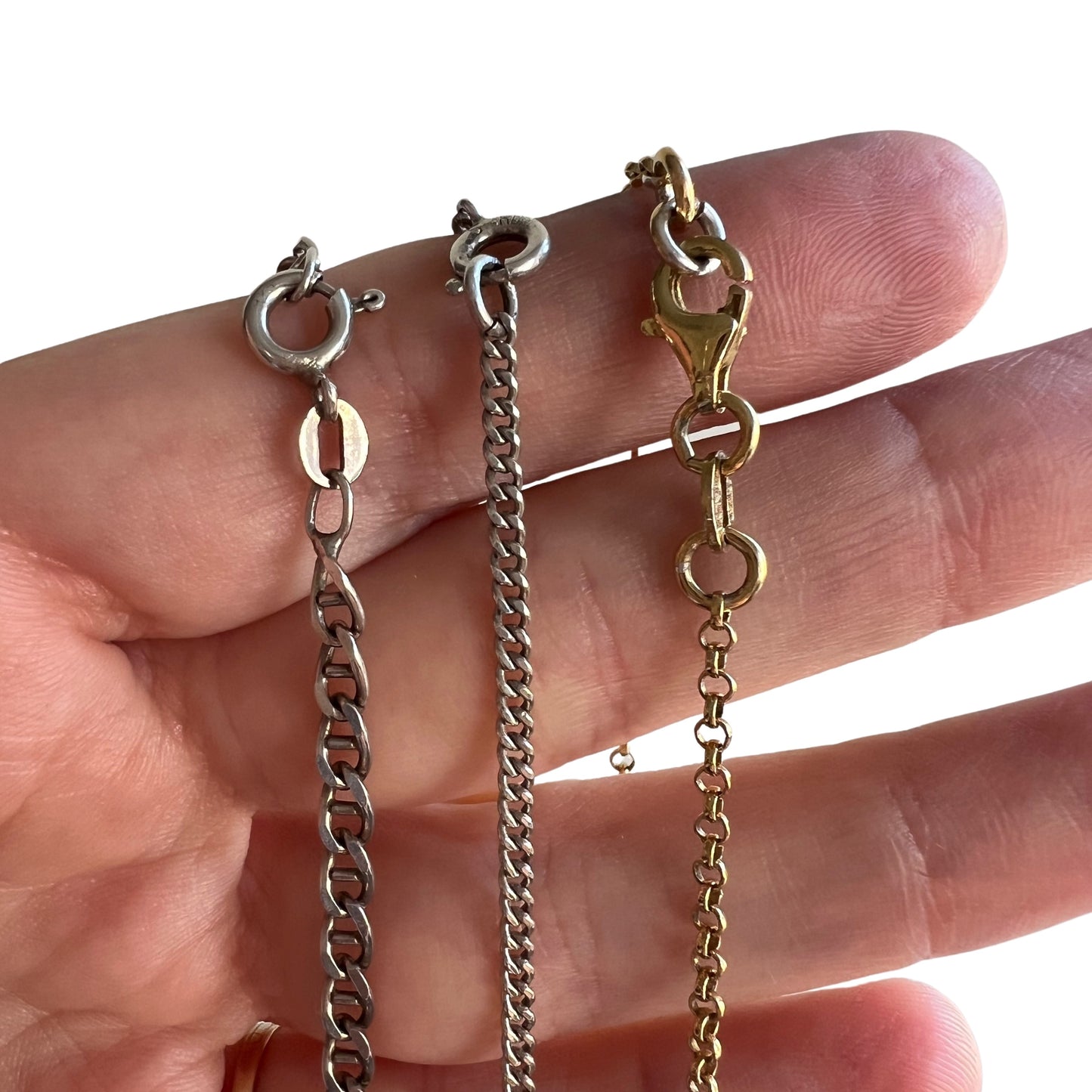 V I N T A G E // sterling silver chains by price / $78 each