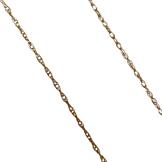 V I N T A G E // barely there / 14k super dainty loose rope chain / 18", 0.5g