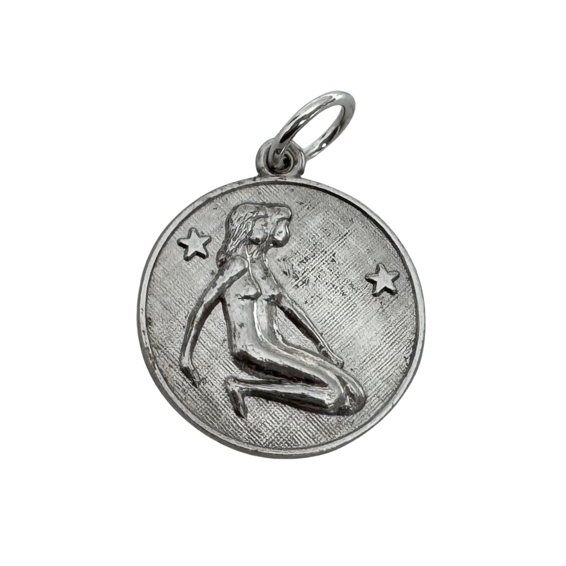 V I N T A G E // side by side / sterling silver kneeling zodiac femmes / a pendant