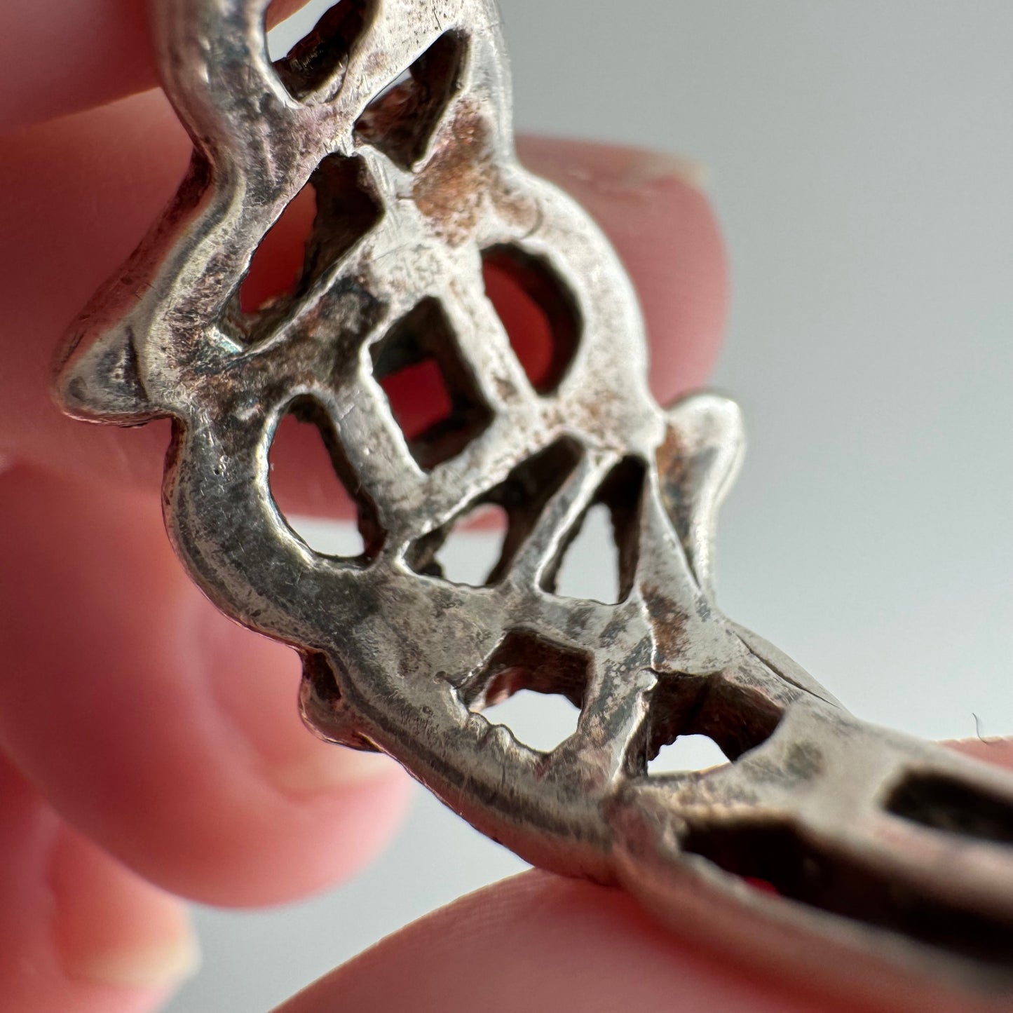 V I N T A G E // medusa's hair / sterling silver snake tangle ring / size 6.5