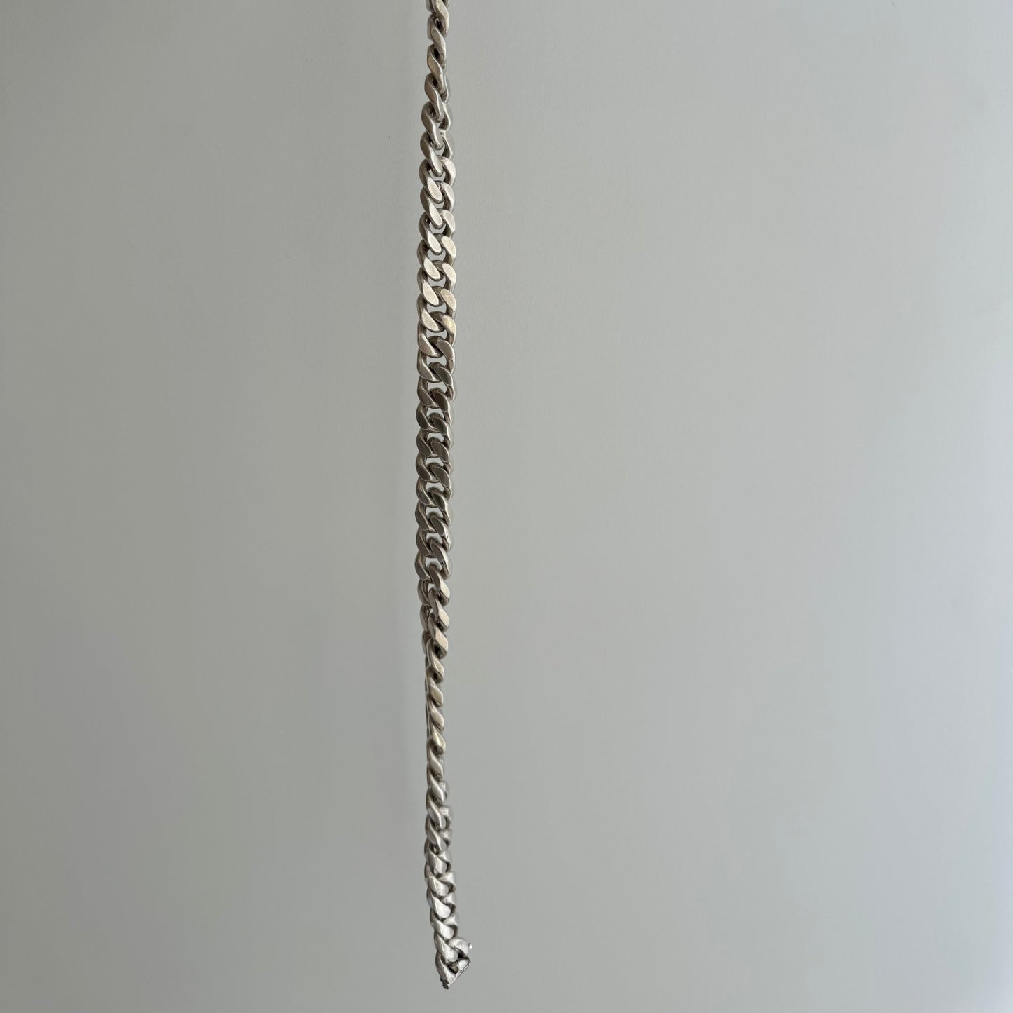 V I N T A G E // one and done necklace / sterling silver cuban chunky heavy necklace chain / 19.5", 250g!!