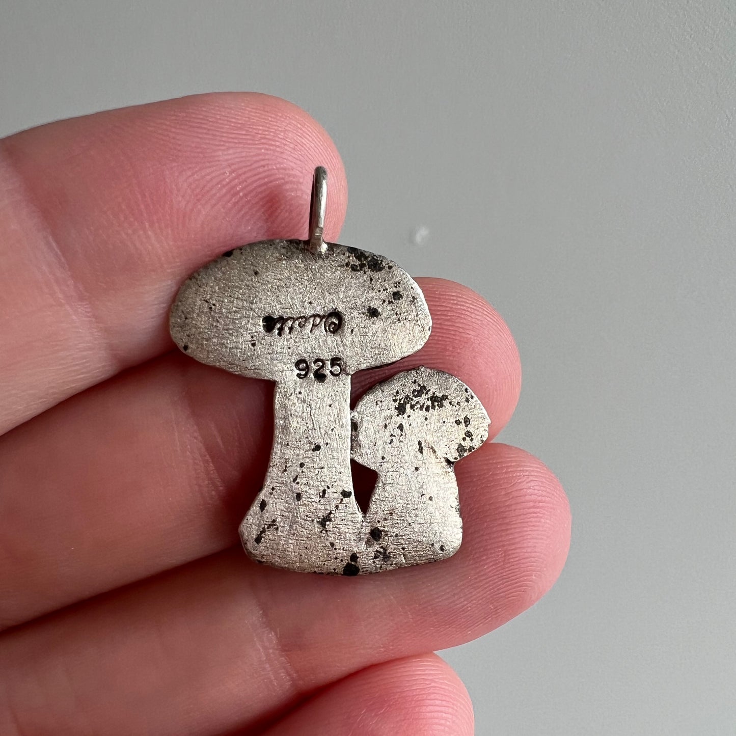 P R E - L O V E D // fantastic fungi / sterlings silver mushrooms by Odette / a pendant