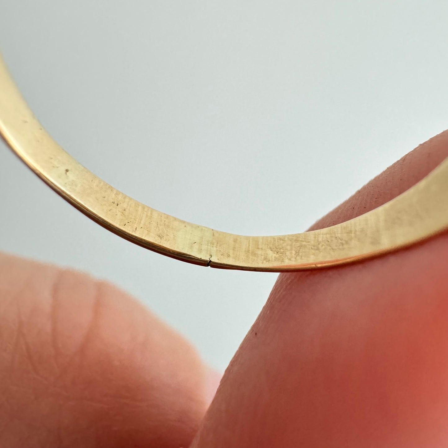 A N T I Q U E // the best SF / 14k yellow gold initial signet / size 7