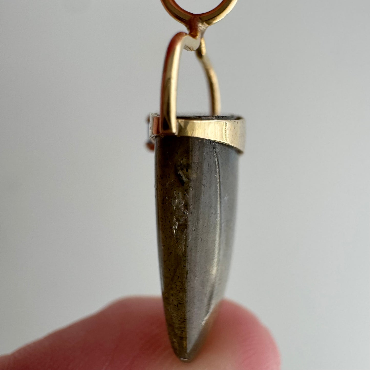 V I N T A G E // crystal magic / 14k with labradorite and blue stone / a pendant