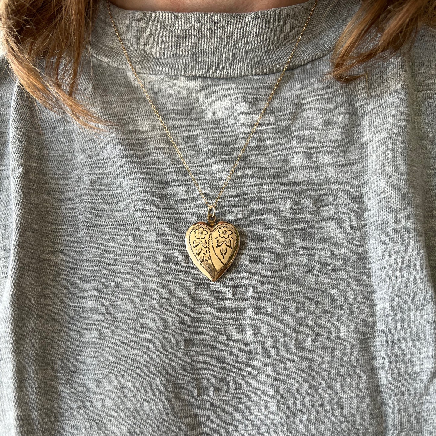 V I N T A G E // heart kept memories / 12k GF over sterling silver locket / a pendant