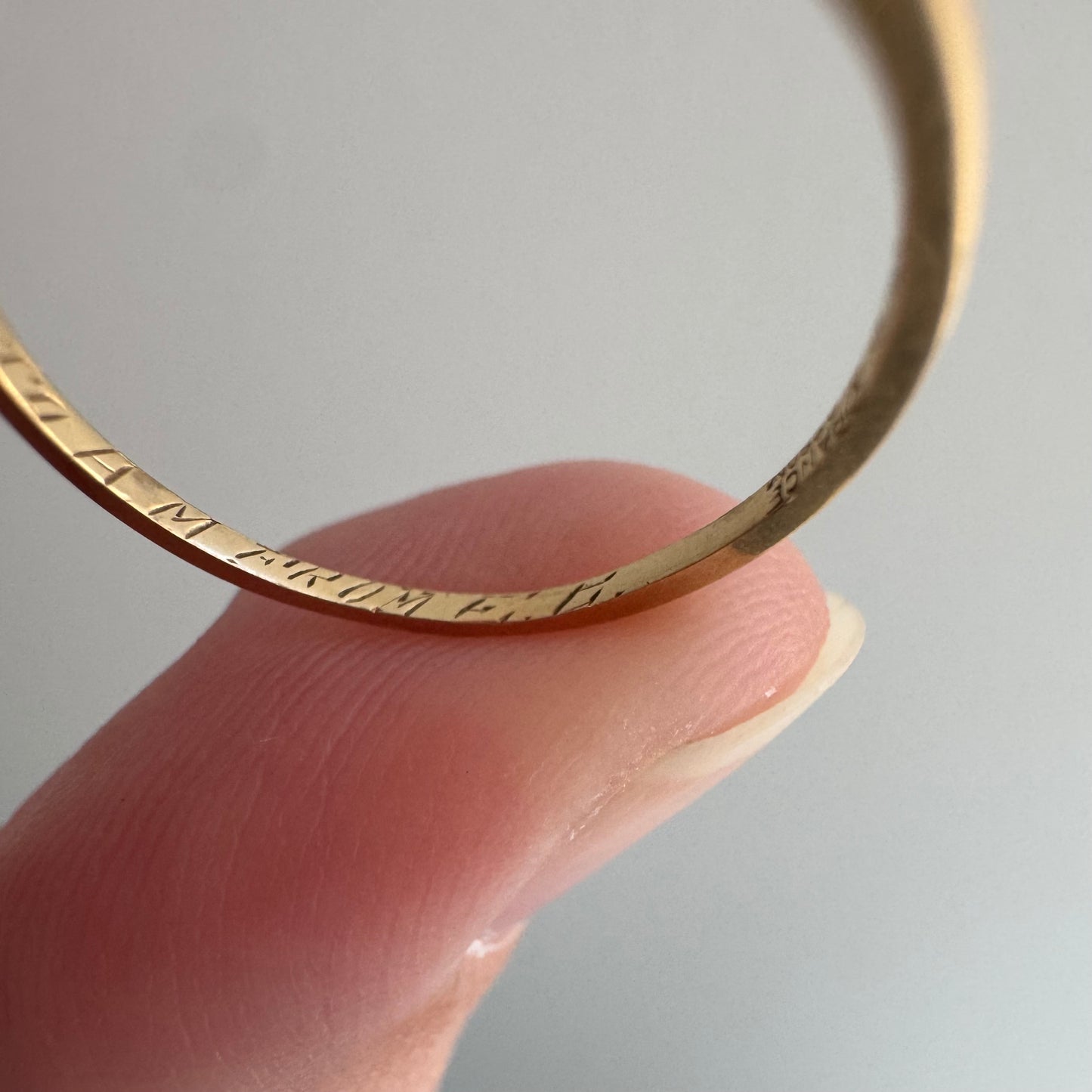 A N T I Q U E // pave blooms / 14k yellow gold art deco diamond trilogy band / size 4.75