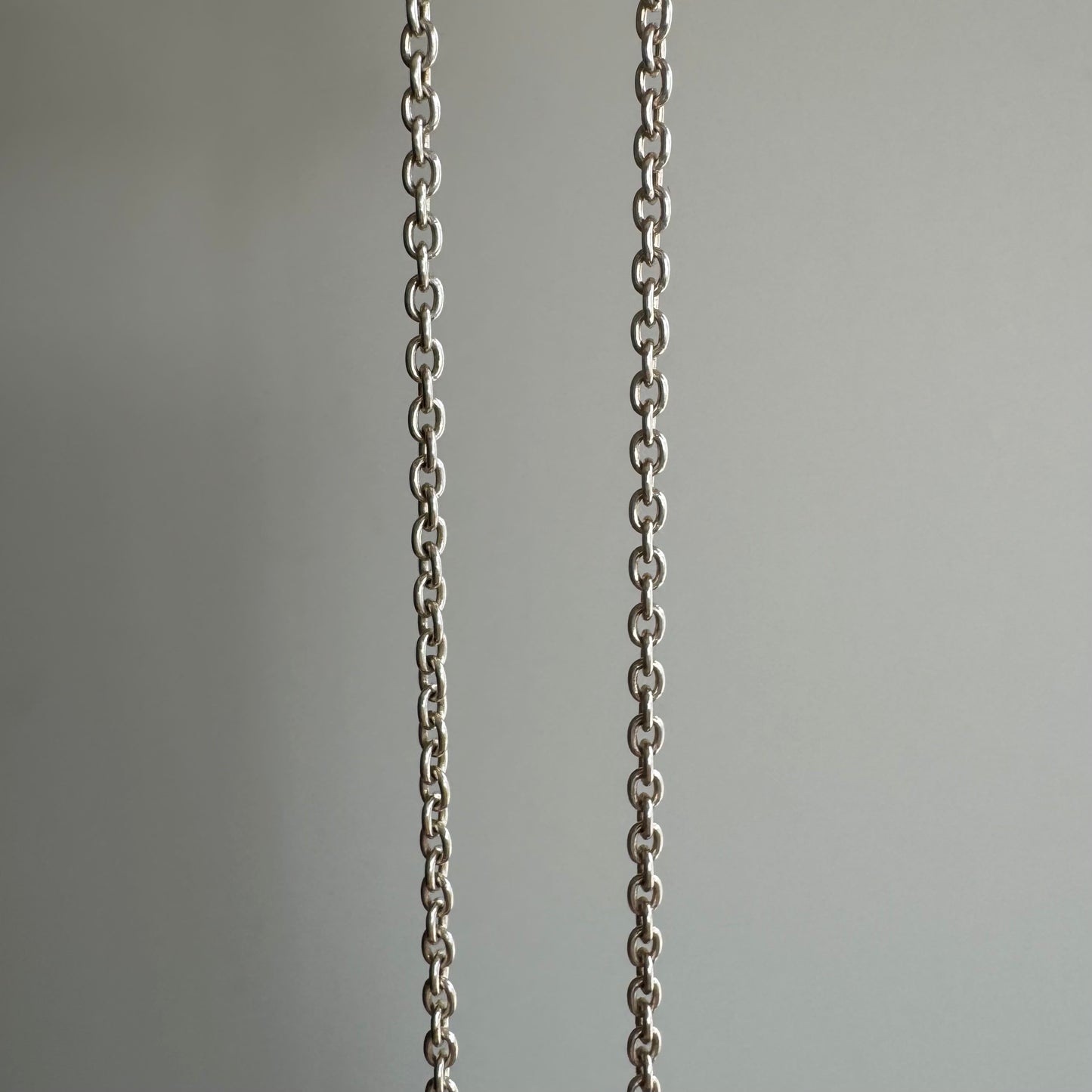 V I N T A G E // perfect cable / sterling silver dainty sturdy cable chain necklace / 20"