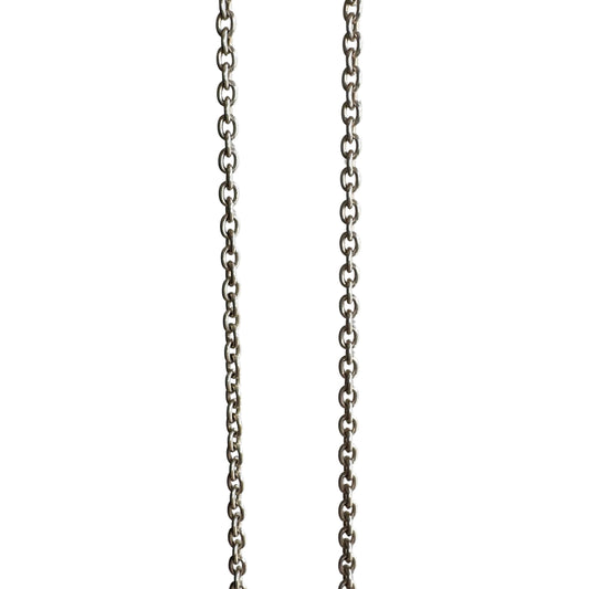 V I N T A G E // perfect cable / sterling silver dainty sturdy cable chain necklace / 20"
