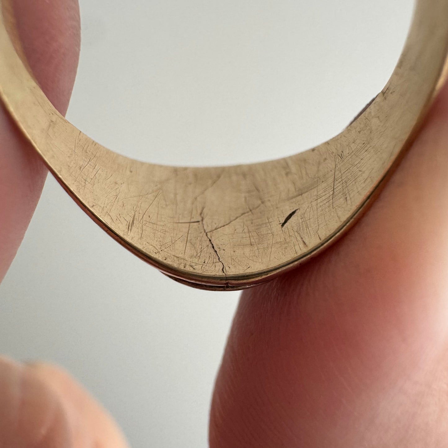 reimagined V I N T A G E // the best witch / 10k yellow gold and diamond witch signet ring / size 7 to 7.5