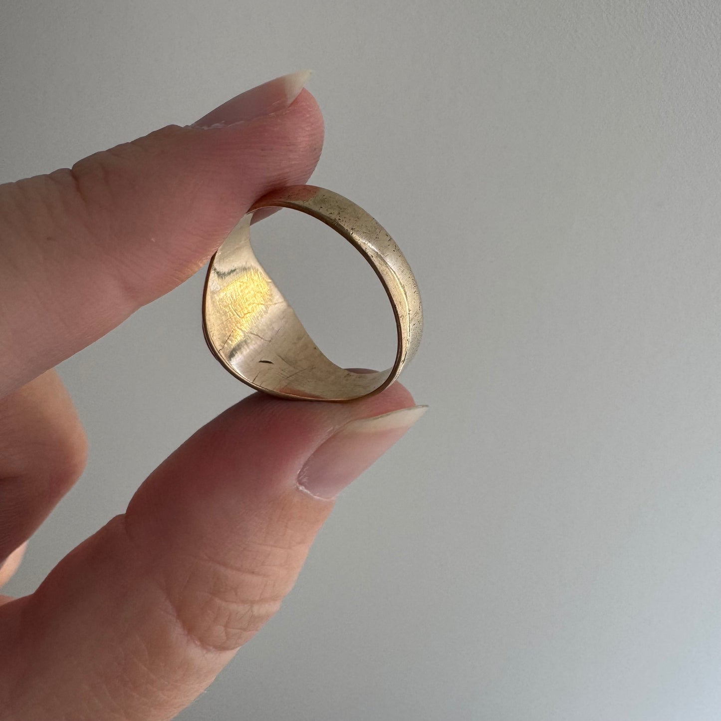 reimagined V I N T A G E // the best witch / 10k yellow gold and diamond witch signet ring / size 7 to 7.5