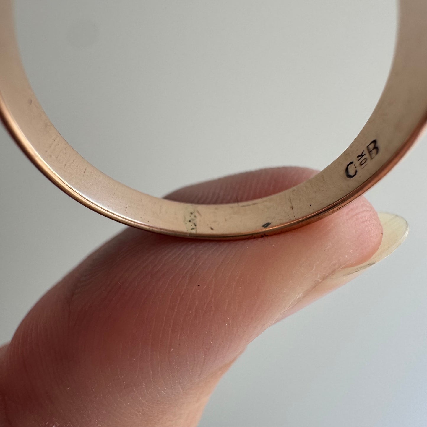 reimagined A N T I Q U E // they come in peace / edwardian era 10k rosy gold signet ring + new UFO and diamond / size 8.75