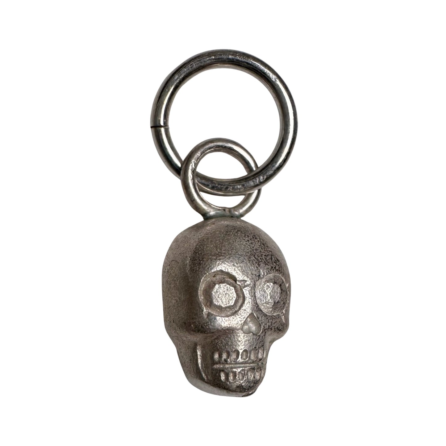 N E W // memento mori grin / sterling silver dainty skull pendant or charm