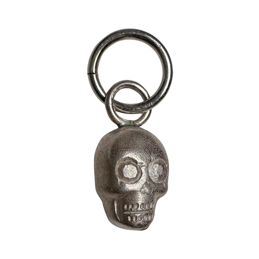 N E W // memento mori grin / sterling silver dainty skull pendant or charm