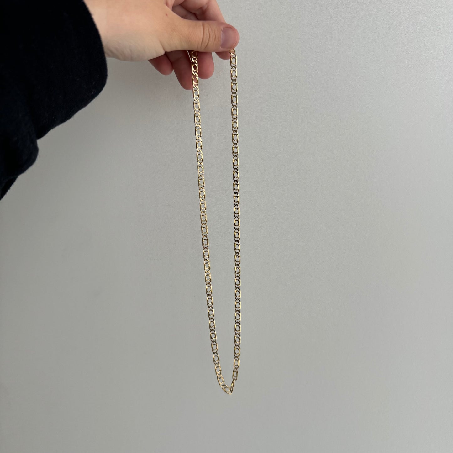 V I N T A G E // string of eyes / 14k yellow gold / just over 20.25", 13.1g