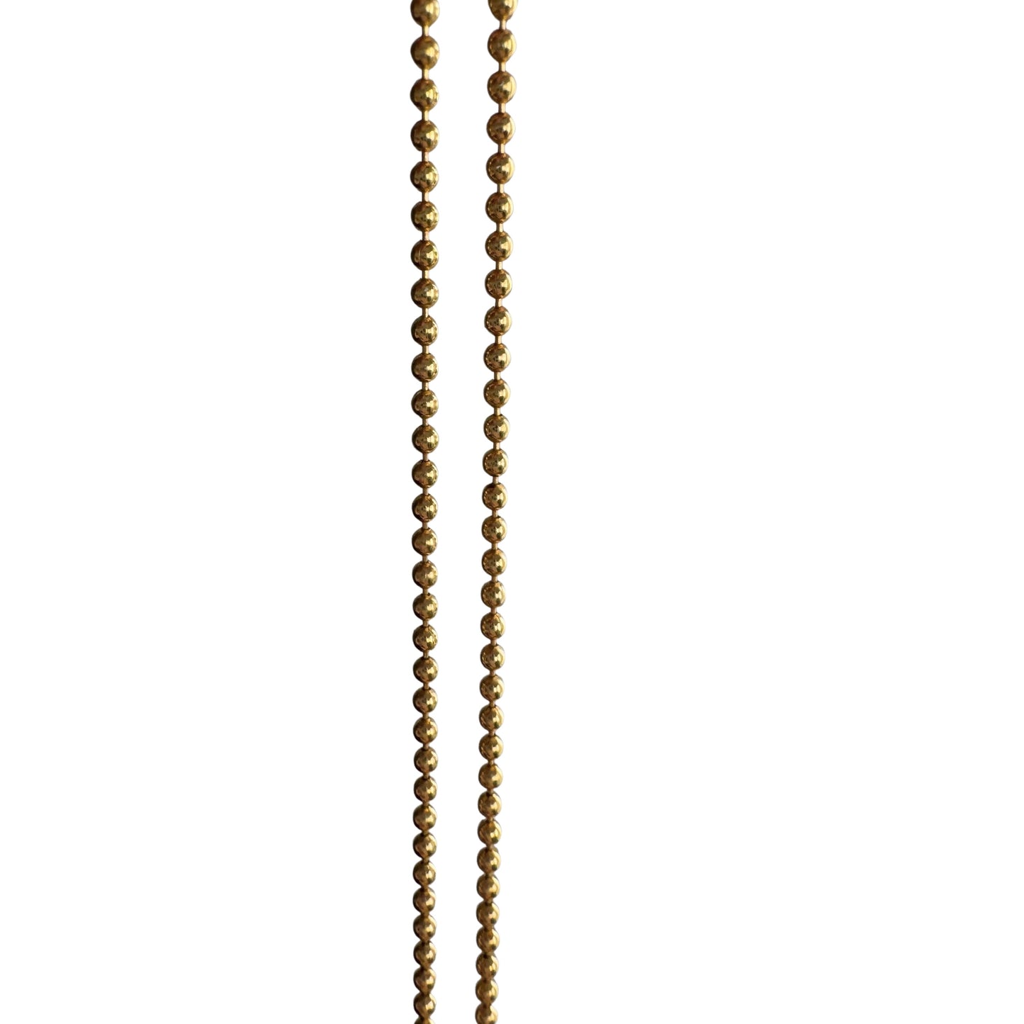 V I N T A G E // classic ball bead / 14k UnoAErre ball bead chain necklace / ~18"